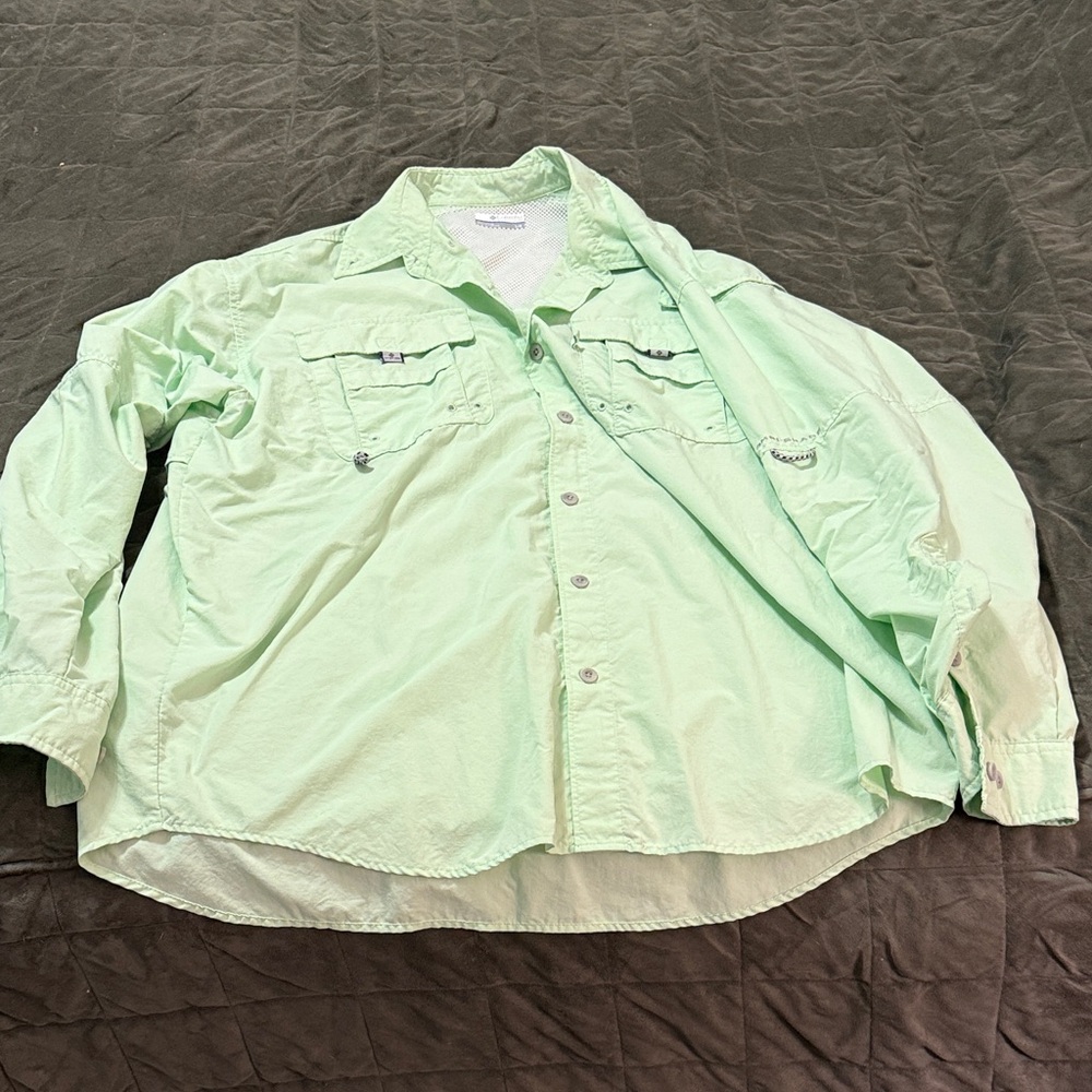 Columbia Men's Mint Green Casual Shirt